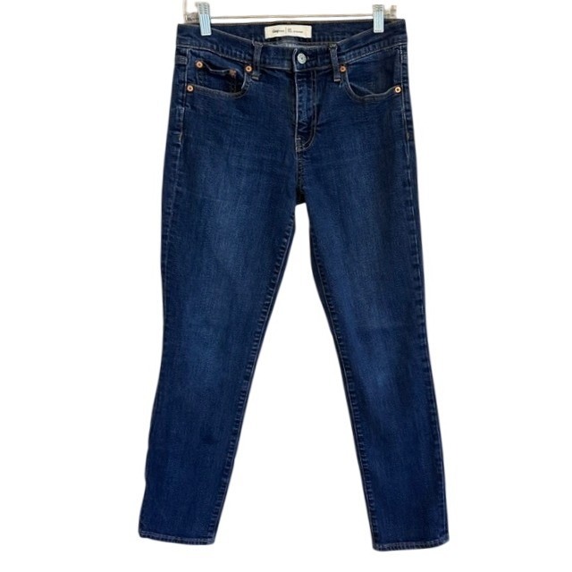 Gap 1969 Women's Real Straight Denim Blue Stretch Jeans 28r